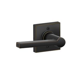 Schlage J Series Solstice/Collins Aged Bronze Dummy Lever