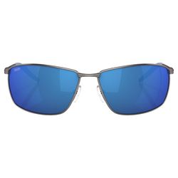 Costa Turret Sunglasses Silver Frame Blue Lens Polarized Blue Light Blocking