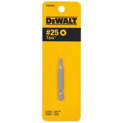 DeWalt Torx Star #25 X 2 in. L Power Bit Heat-Treated Steel 1 pc