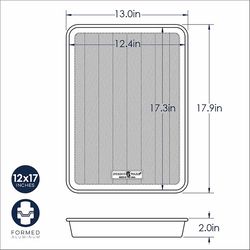 Nordic Ware Prism 13 in. W X 18 in. L Cake Pan Silver