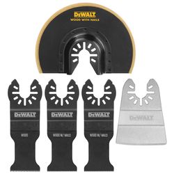 DEWALT Universal Fitment High Speed Steel Oscillating Accessory Kit 5 pc