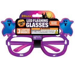 Magic Seasons LED Trick or Treat Glasses 1 pk (RANDOM COLOR)