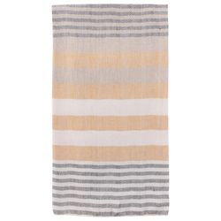 Karma Studio Gray/Mustard Cotton Stripe Tea Towel 1 pk