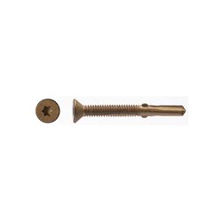 Big Timber No. 12 Sizes X 2-1/2 in. L Star Bronze Deep Wood Screws 275 pk