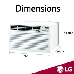 LG 11800 BTU 230 V Through-the-Wall Air Conditioner w/Remote 530 sq ft