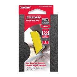 Diablo 4 in. L X 2.5 in. W X 1 in. 100 Grit Fine Dual Edge Sanding Sponge
