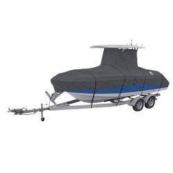 Classic Accessories StormPro Polyester 317 in. L X 150 in. W Boat Cover Gray