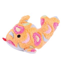 Boss Pet Zanies For Dog Orange Polyester Sea Charmer Fish Dog Toy 1 pk