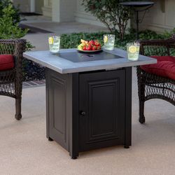 Endless Summer Wakefield 28 in. W Steel Wakefield Square Propane Fire Table