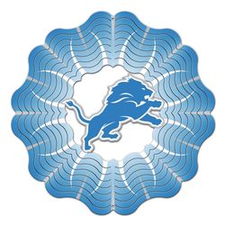 Spinfinity Designs Stainless Steel 12 in. Detroit Lions Wind Spinner