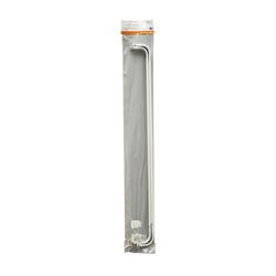 Kenney White Traditional/Transitional Double Curtain Rod 28 in. L X 48 in. L