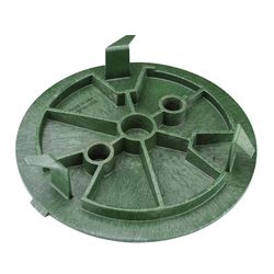 NDS SureFit 10 in. W X 2 in. H Round Valve Box Cover Green