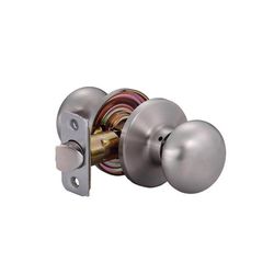 Ace Colonial Knob Satin Nickel Passage Lockset 1-3/4 in.