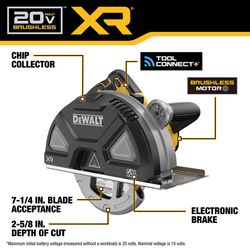 DeWalt 20V MAX XR 7-1/4 in. Cordless Brushless Metal Cutting Saw Tool Only