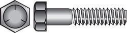 HILLMAN 7/16 in. D X 5 in. L Heat Treated Zinc Steel Hex Head Cap Screw 50 pk