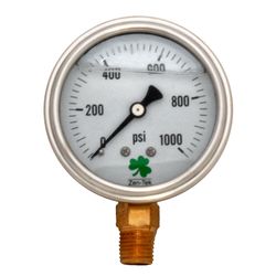 Zenport 2.5 in. ABS Plastic Glycerin Filled Pressure Gauge 1000 psi