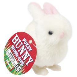 Toysmith Bunny Wind Up Rabbit White/Pink 1 pc