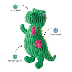 Pet Shop by Fringe Studio For Dog Green Thorny, but Cute Dog Toy 1 pk