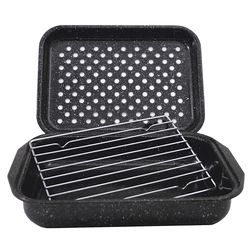 Granite Ware Porcelain Enamel Cookware Set Black