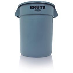 Rubbermaid Brute 32 gal Gray Plastic Garbage Can