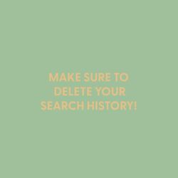 Chive Make sure to delete your search history! Blank Greeting Card