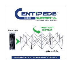 Centipede 30-1/2 in. H X 48 in. W X 96 in. D Adjustable Expandable Sawhorse 6000 lb. cap. 1 pc