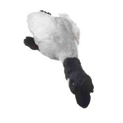 Multipet Migrators For Dog Black/White Plush Canadian Goose Dog Toy Large 1 pk