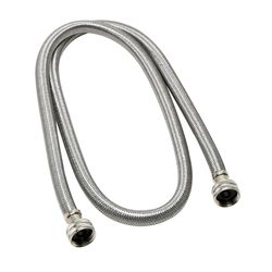 Fluidmaster 3/4 in. Hose X 3/4 in. D Hose 60 in. Braided Stainless Steel Washing Machine Supply Line