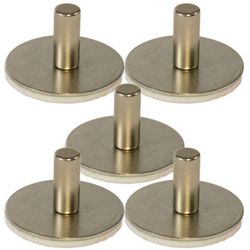 Magnet Source Magnet Anywhere .75 in. L X .75 in. W Silver Adhesive Discs w Magnets Disc Magnets 1.4