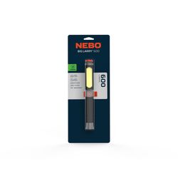 NEBO Big Larry 600 lm Black/Gray LED Rechargeable Work Light Flashlight 18650 Battery