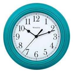 Westclox 9 in. L X 9 in. W Indoor Classic Analog Wall Clock Plastic Blue