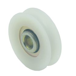 Barton Kramer 1-1/4 in. D X 1.25 in. L Mill Nylon Roller Wheel Assembly 2 pk