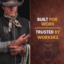 Bear Knuckles Unisex Indoor/Outdoor Work Gloves Brown XL 1 pair