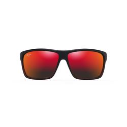 Maui Jim Alenuihaha Sunglasses Unisex Burgundy Stripe Frame Hawaii Lava Lens Polarized