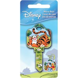 HILLMAN Disney Tigger House Key Blank 68 Single For Schlage Locks Multicolored