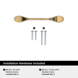 Amerock Transitional Arch Cabinet Pull 3 in. Champagne Bronze Gold 1 pk