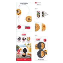 Dash MultiMaker 1 waffle Gray Metal Mini Waffle Removable Plates