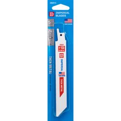 Imperial Blades 6 in. Bi-Metal Reciprocating Saw Blade 24 TPI 5 pk