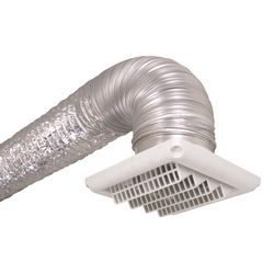 Ace 4 in. D Black/Silver Aluminum Vent Kit