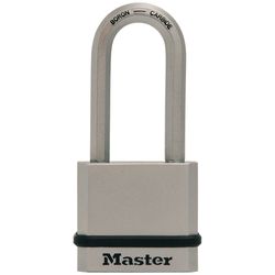 Master Lock 1-3/4 in. W Steel Dual Ball Bearing Locking Weather-Resistant Padlock