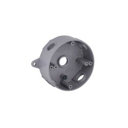 Hubbell Bell Old Work 16 cu in Round Aluminum 1 gang Weatherproof Box Gray