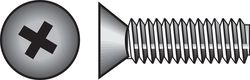HILLMAN No. 8-32 Ga. X 1 in. L Phillips Flat Head Zinc-Plated Steel Machine Screws 100 pk