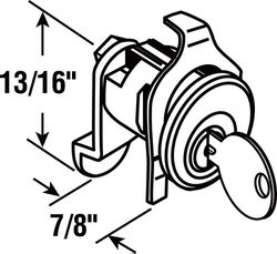 Prime-Line Nickel Steel Counter Clockwise Mailbox Lock For Bommer 2