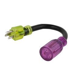 Reliance Controls Color Connect 12/3 SJTW 120 V 12 in. L Adapter Cord