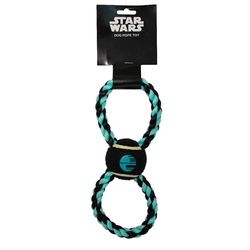 Buckle-Down Star Wars For Dog Black/Blue Nylon Death Star Tennis Ball Tug Toys 1 pk