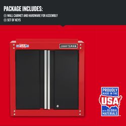 CRAFTSMAN 2000 Series 28 in. H X 28 in. W X 12 in. D Multicolored Steel Storage Cabinet