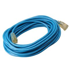 Southwire Outdoor 50 ft. L Blue Extension Cord 12/3 SJTW