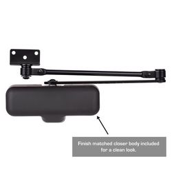 Brinks Residential Matte Black Metal Hydraulic Door Closer