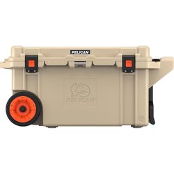 Pelican Elite Tan 80 qt Roller Cooler