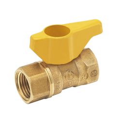 BK Products Proline Series 1/2 in. Brass FIP Ball Valve Quarter-Turn Lever For Gas